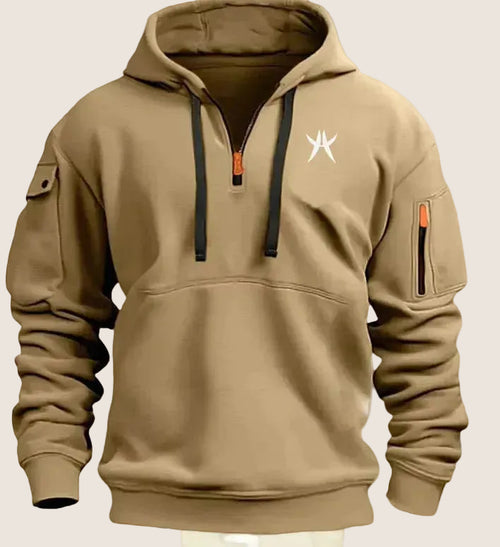 “Essentials” Quarter Zip Hoodie