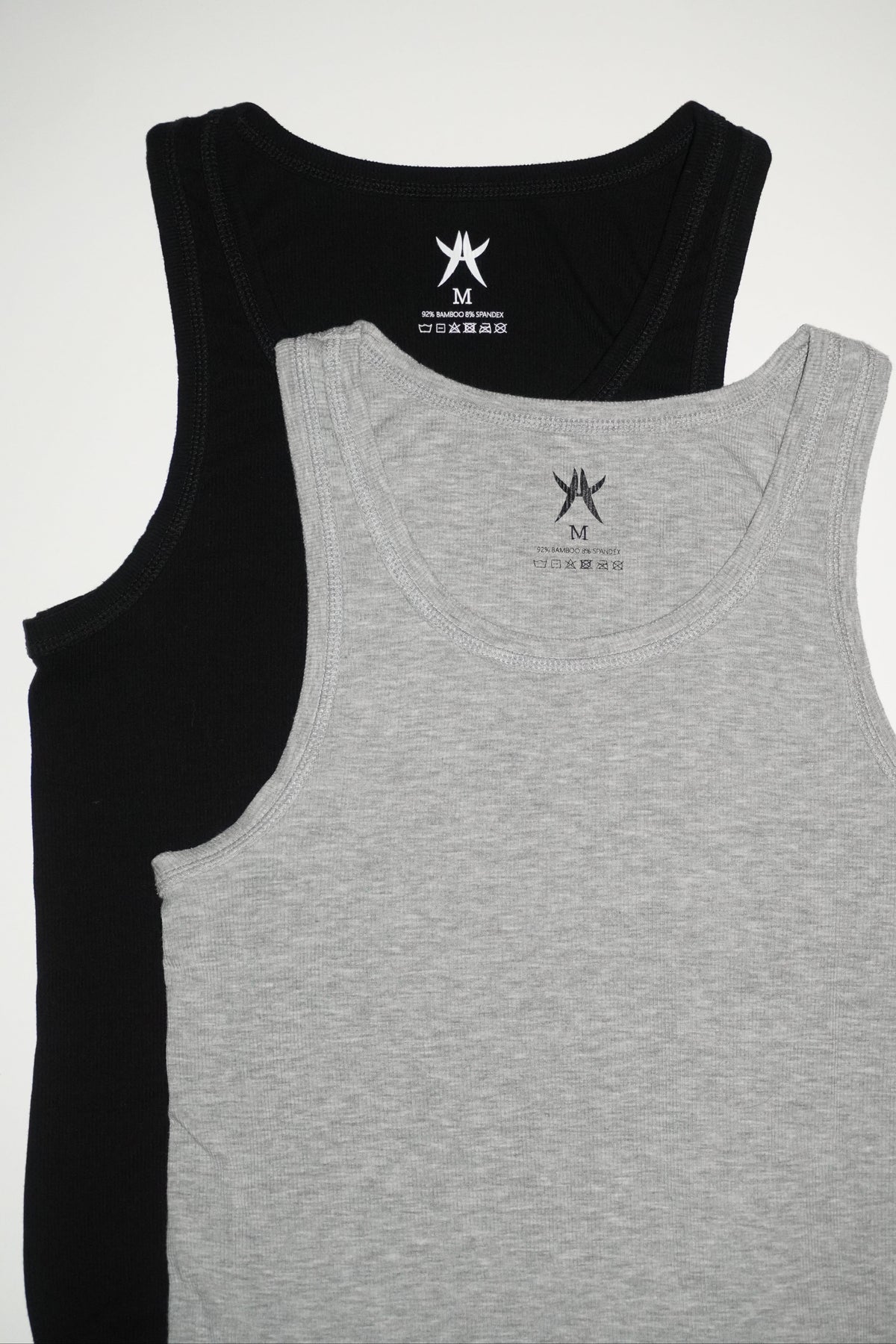 Bamboo Tank 2-Pack (Black + Gray)